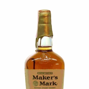 Maker's Mark Gold Wax 101 Proof Limited Edition Autographed Pint 1970's