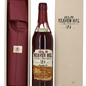 Old Heaven Hill Ultra Premium 21 Year Old Kentucky Bourbon 1990s Red Wax [Original Box]