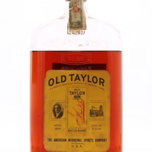 Old Taylor 1917 Prohibition Era American Medicinal Spirits Co. / Private Bottling / Full Qu