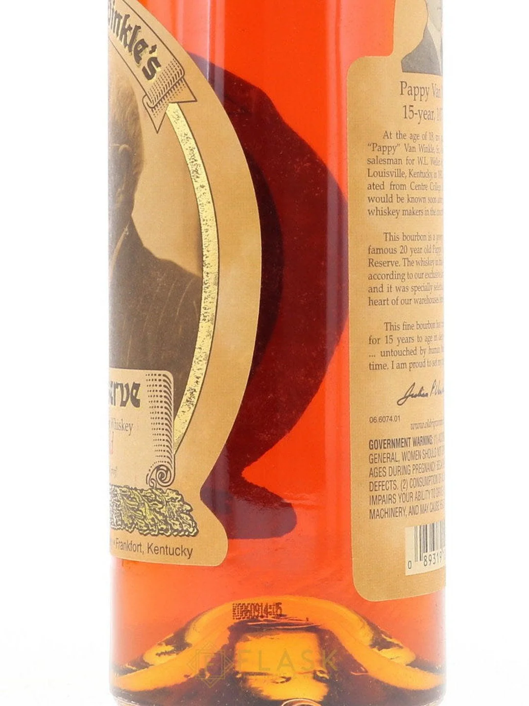 Pappy Van Winkle 15 Year Old Bourbon 2009